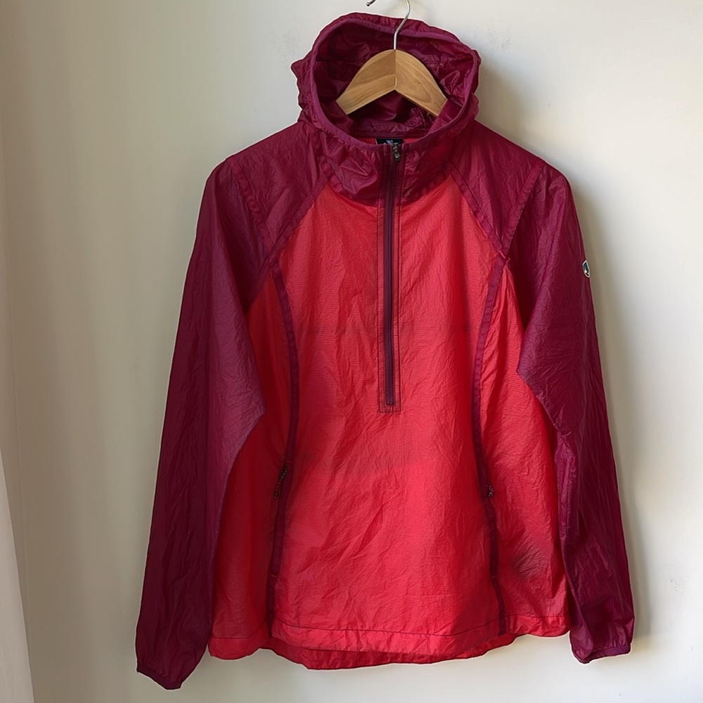 Kuhl Women's Red and Wine Pullover Hooded Jacket